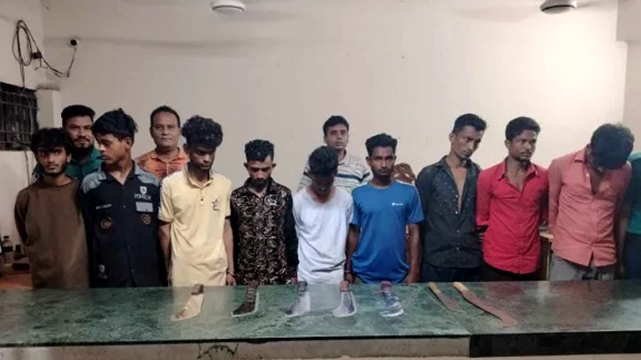 লও ঠেলা’ গ্যাংয়ের ৯ সদস্য গ্রেপ্তার লও ঠেলা’ গ্যাংয়ের ৯ সদস্য গ্রেপ্তার