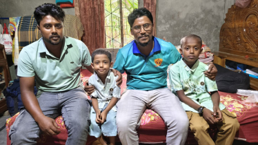 দূর্ঘটনায় নিহতদের ৩ সন্তানের পাশে দাঁড়াল জনতার ঈশ্বরগঞ্জ