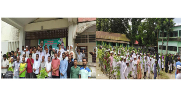 ঈশ্বরগঞ্জে শহীদদের স্মরণে বৃক্ষরোপণ ও চারা বিতরণ 