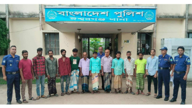 ঈশ্বরগঞ্জ গ্রেপ্তারি পরোয়ানাভুক্তসহ ১১ আসামি গ্রেফতার