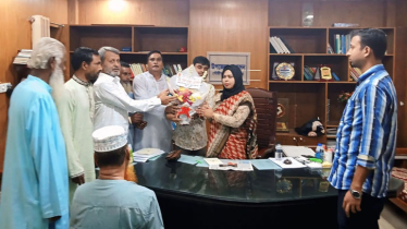 গৌরীপুরে নবযোগদানকৃত ইউএনওকে জাকের পার্টির ফুলেল শুভেচ্ছা
