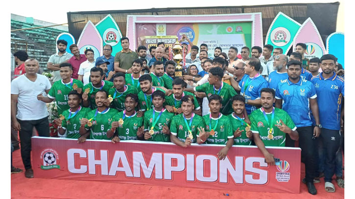 ময়মনসিংহ ডিসি গোল্ডকাপ টুর্নামেন্টে চ্যাম্পিয়ন ঈশ্বরগঞ্জ