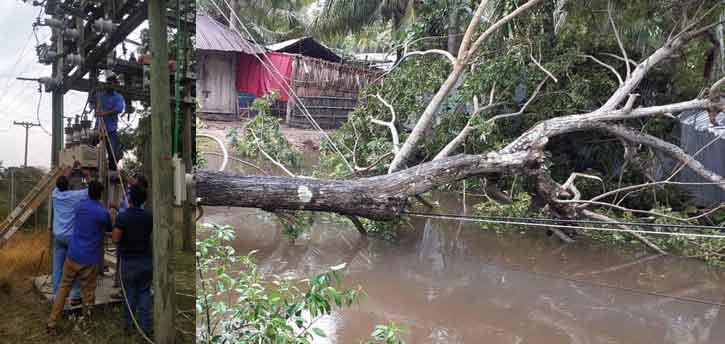 আম্ফানে ক্ষতিগ্রস্থ বিদ্যুৎ পরিসেবা ২ দিনে স্বাভাবিক করলো বাগেরহাট পবিস